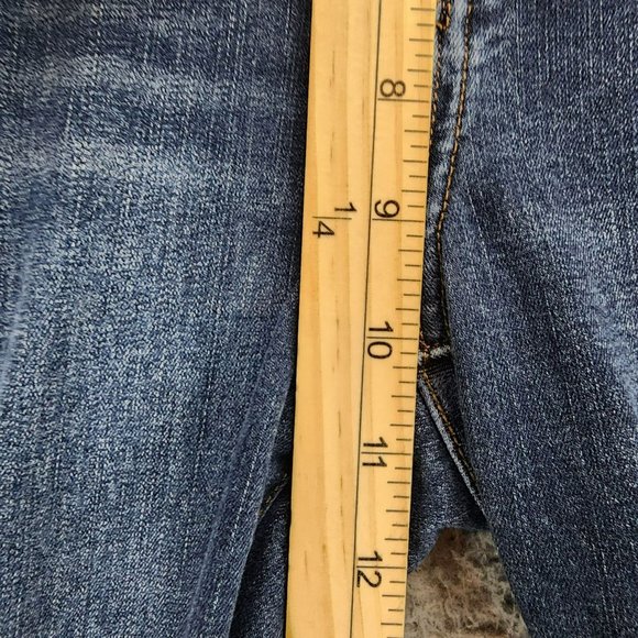 Lularoe Jeans Womens 30 Medium Wash Stretch Mid Rise Distressed Shaping Skinny - Picture 7 of 14